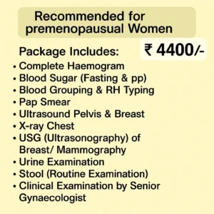 Wellness Women Package recommended for premenopausal women