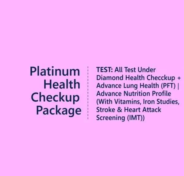 Platinum Health Checkup Package For Female