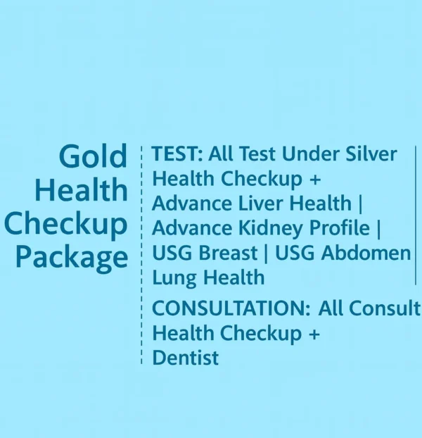 Gold Health Checkup Package For Male