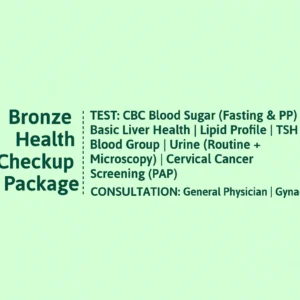 Bronze Health Checkup Package For Male