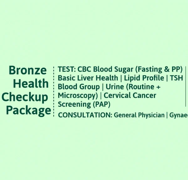 Bronze Health Checkup Package For Male
