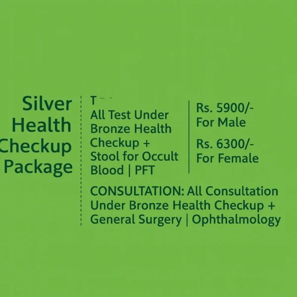 Silver Health Checkup Package For Male