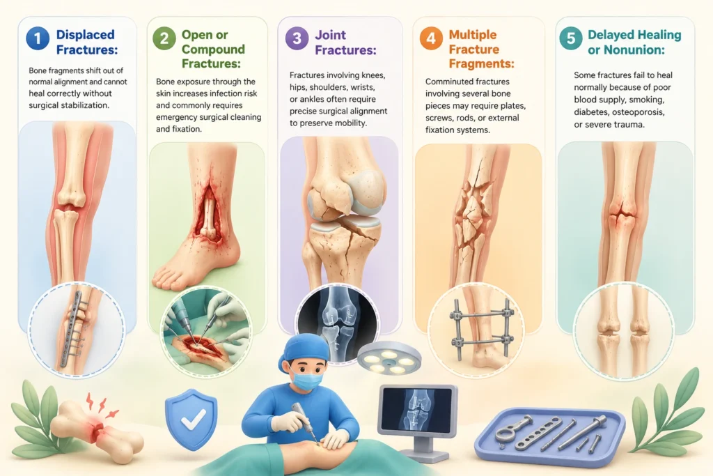 Common Situations Requiring Fracture Surgery in Delhi