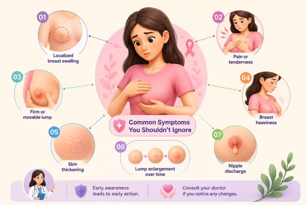 breast lump symptoms