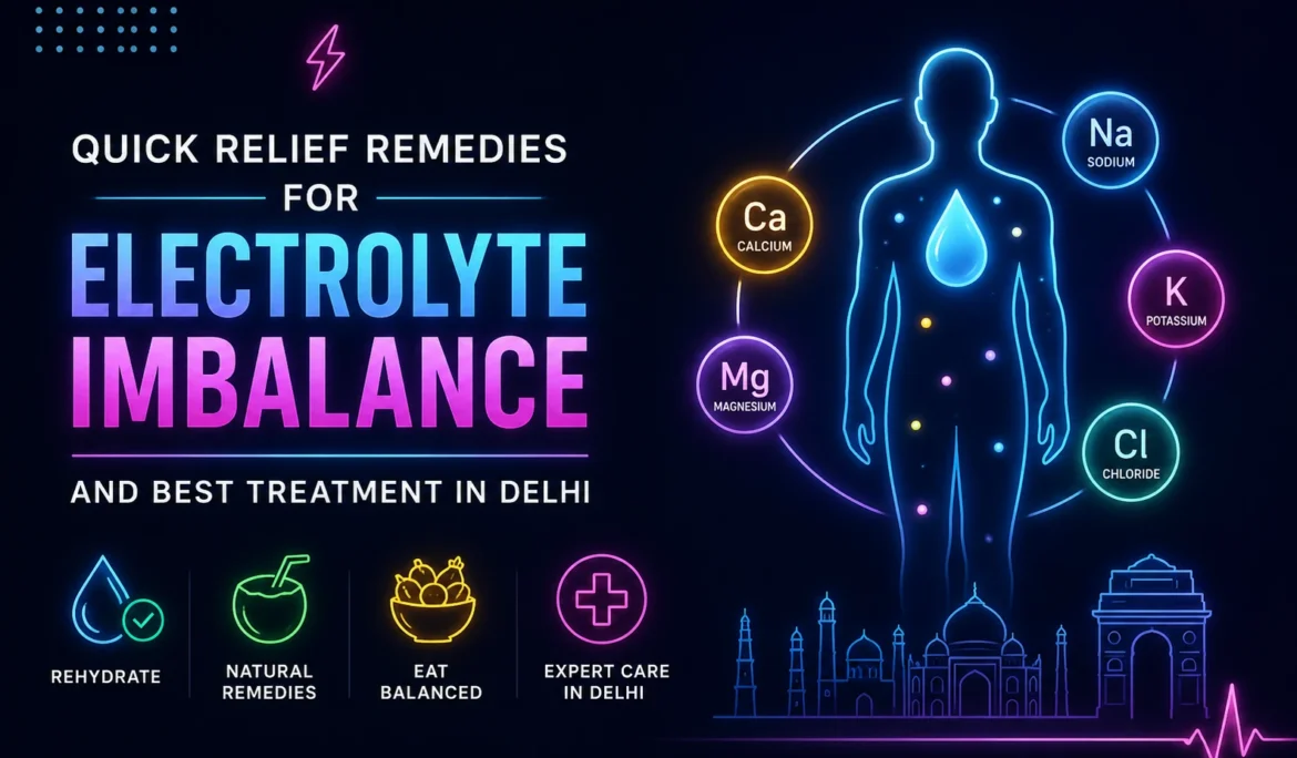 Electrolyte imbalance relief in Delhi