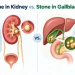 Stone in Kidney vs. Stone in Gallbladder
