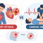 heart attack vs cardiac arrest